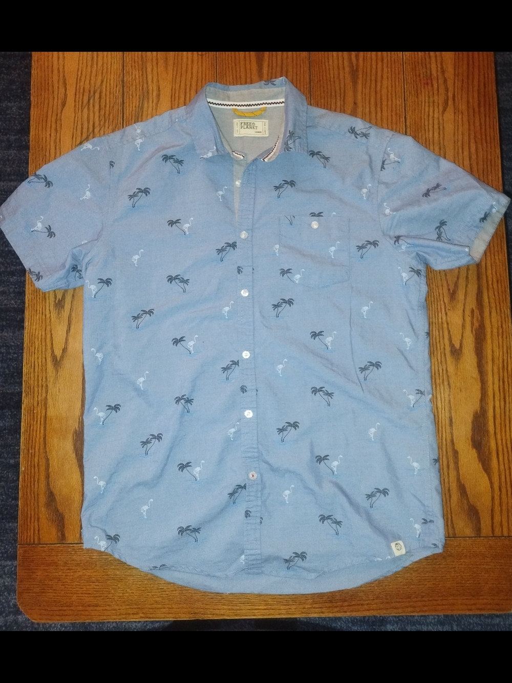Free Planet Size L Tropical Shirt